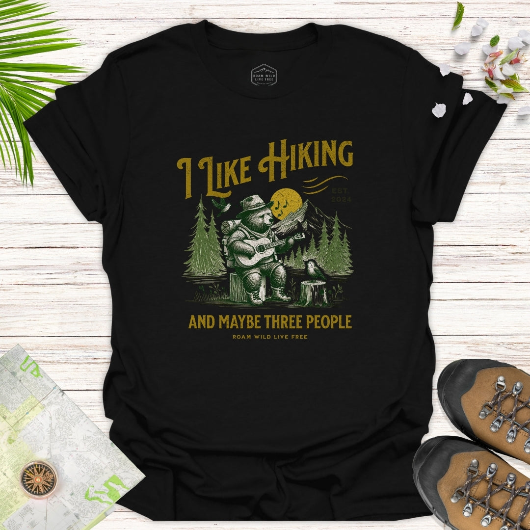 Hiking and Maybe Three People Unisex T-Shirt