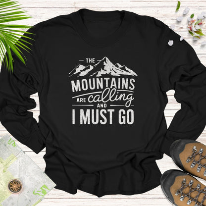 The Mountains Are Calling Long Sleeve Unisex T-Shirt