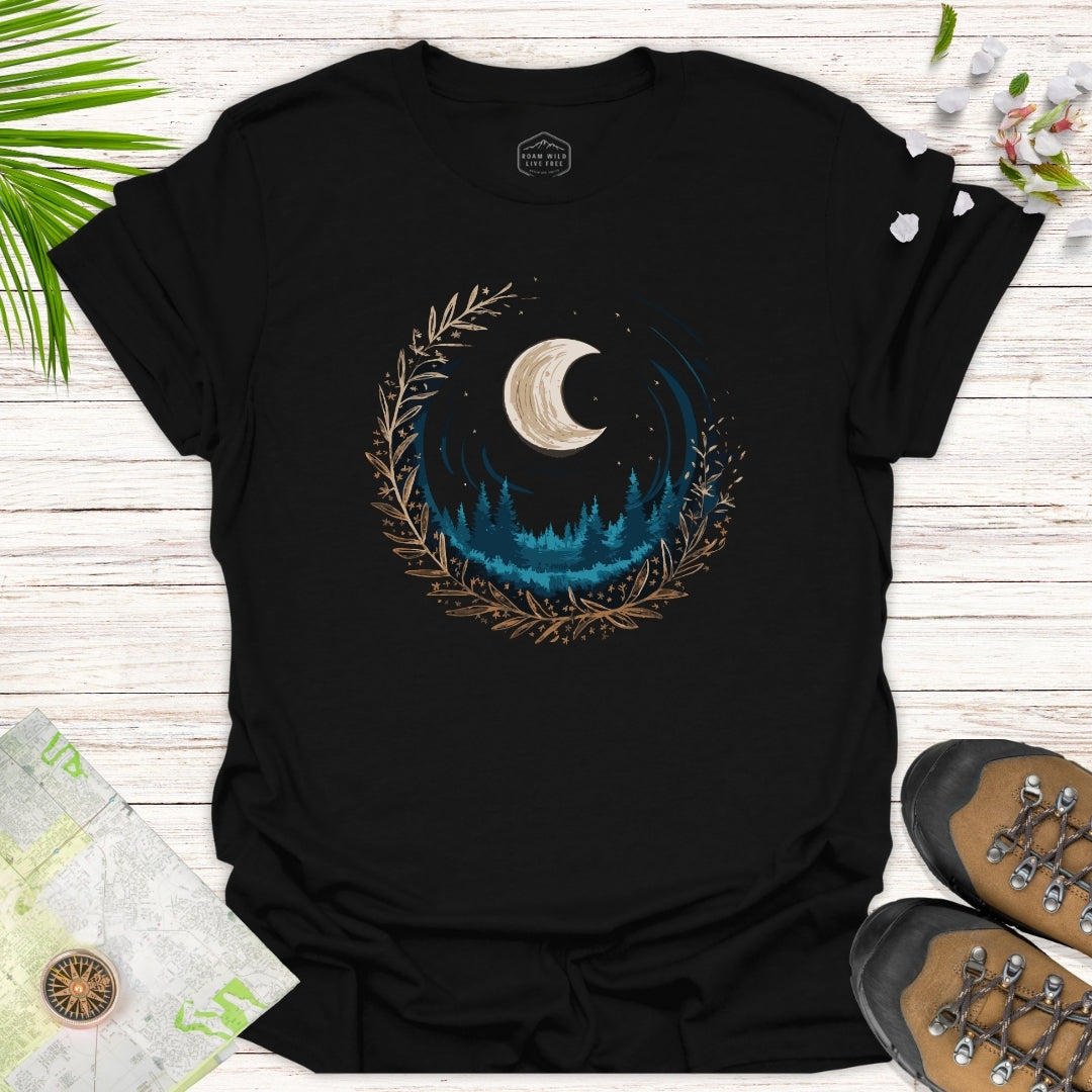 Moon Above The Forest Unisex T-Shirt