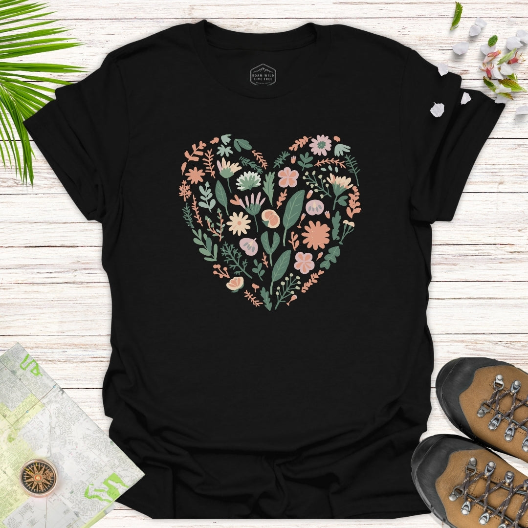 Flower Heart Unisex T-Shirt