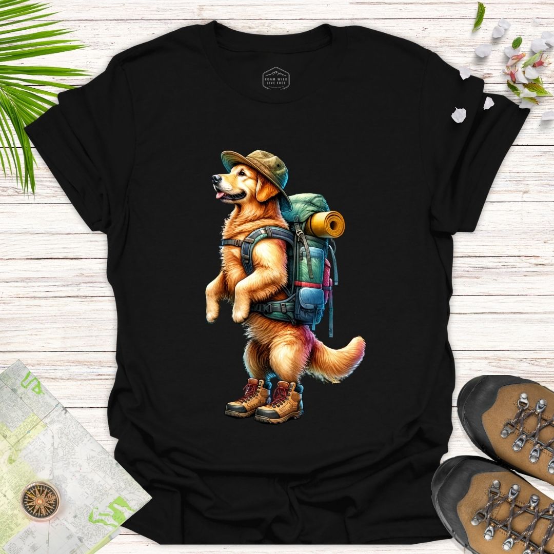 Animal Adventurer Golden Retriever Unisex Tee