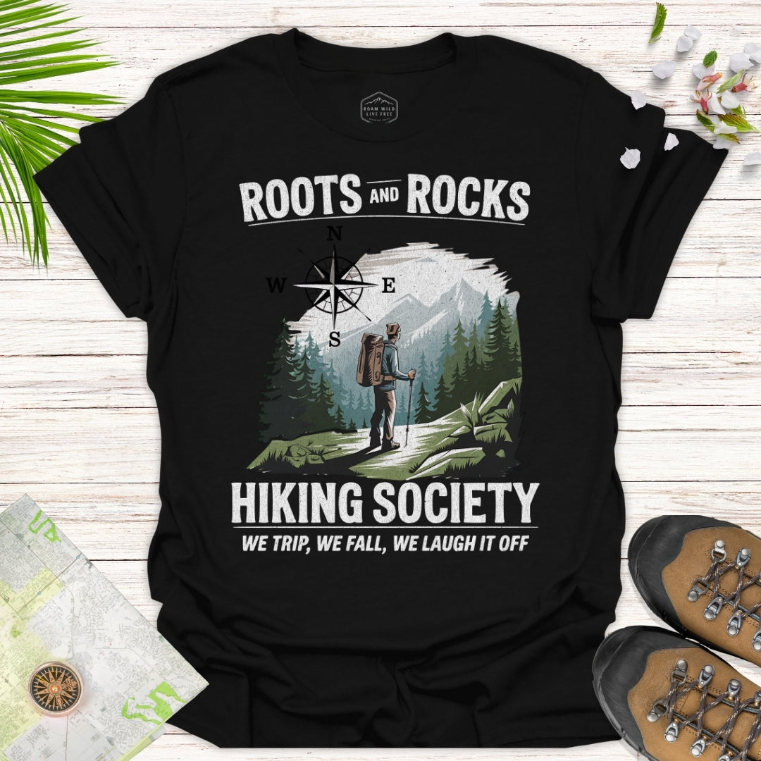 Roots And Rocks Hiking Society Unisex T-Shirt