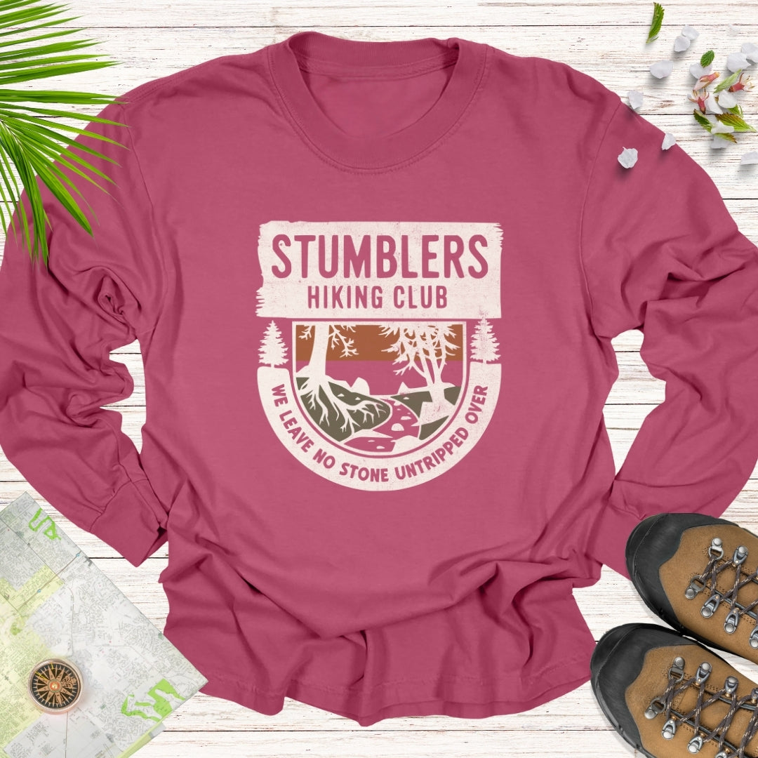 Stumblers Hiking Club Long Sleeve Unisex T-Shirt