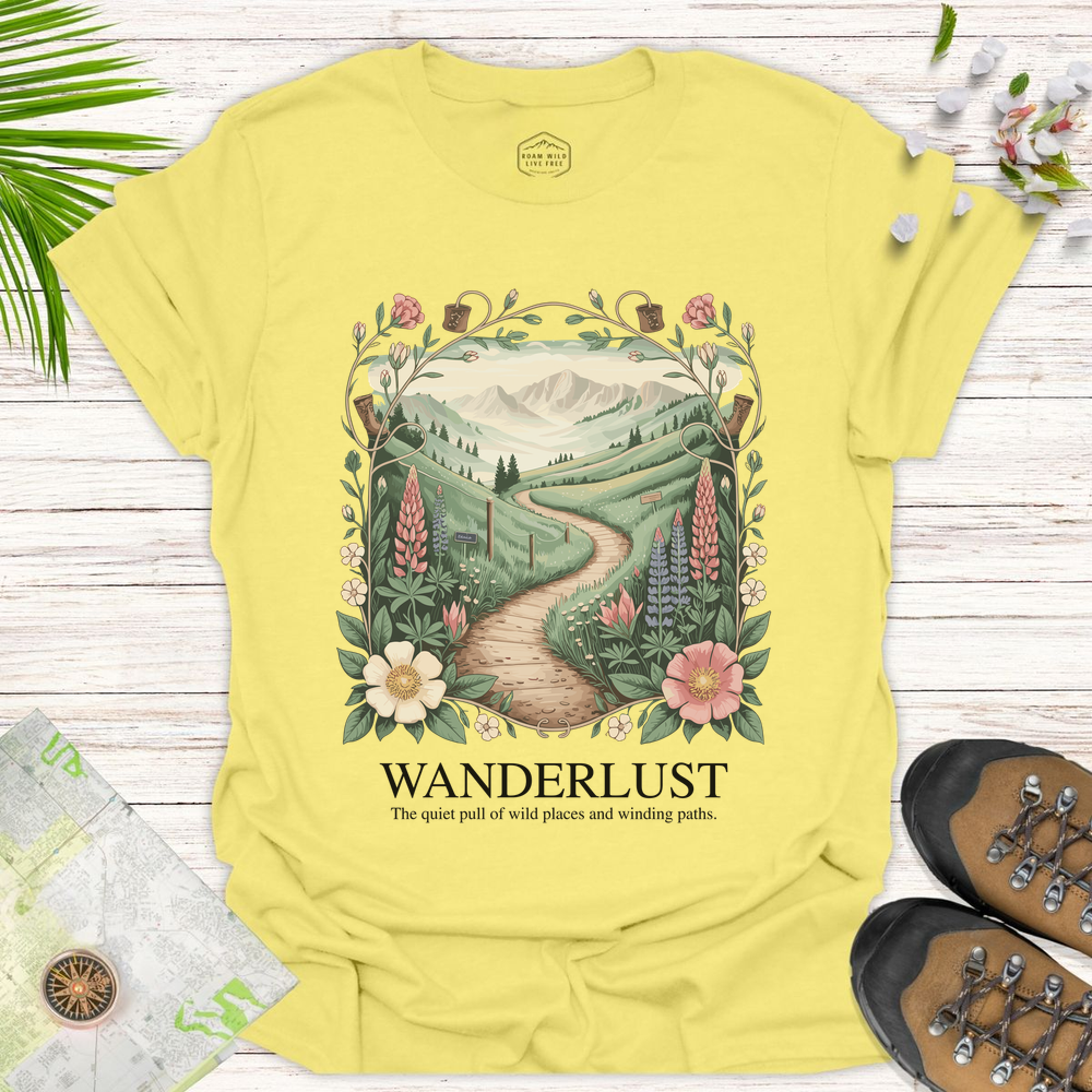 Wanderlust Unisex T-Shirt - Cornsilk