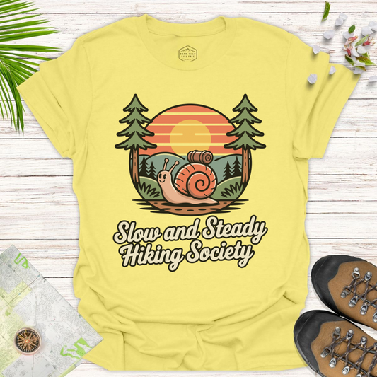 Snail Slow And Steady Unisex T-Shirt - Cornsilk