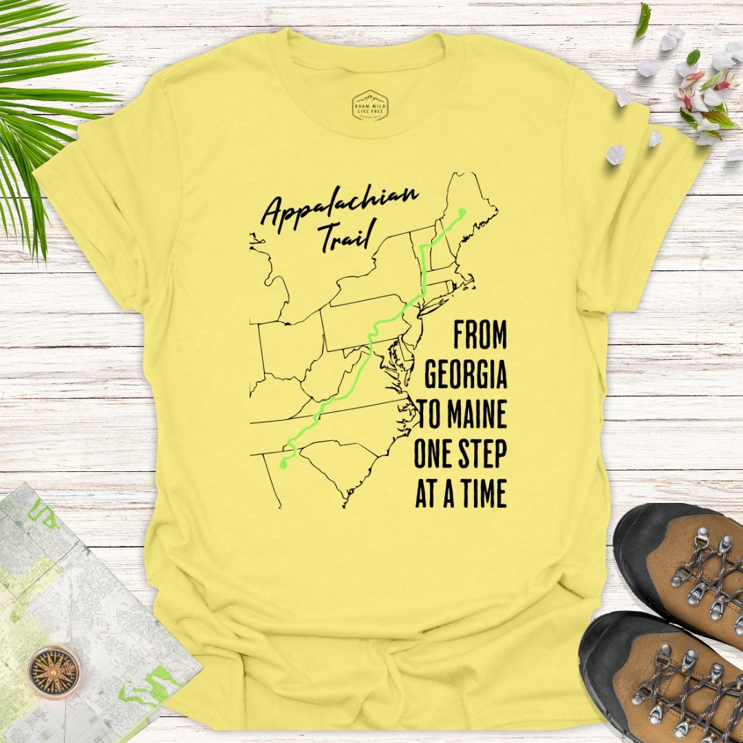 From Georgia To Maine One Step at a Time Unisex T-Shirt