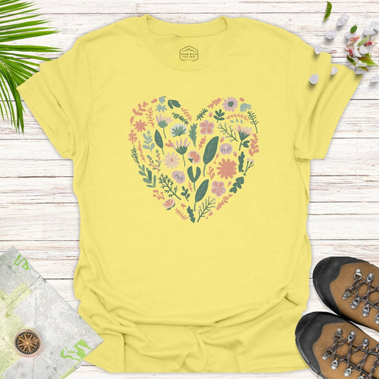 Flower Heart Unisex T-Shirt