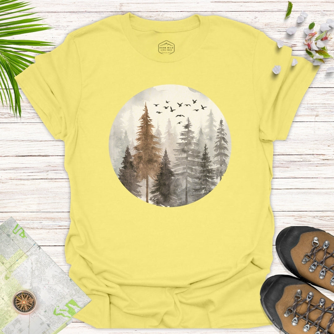 Misty Forest Unisex T-Shirt