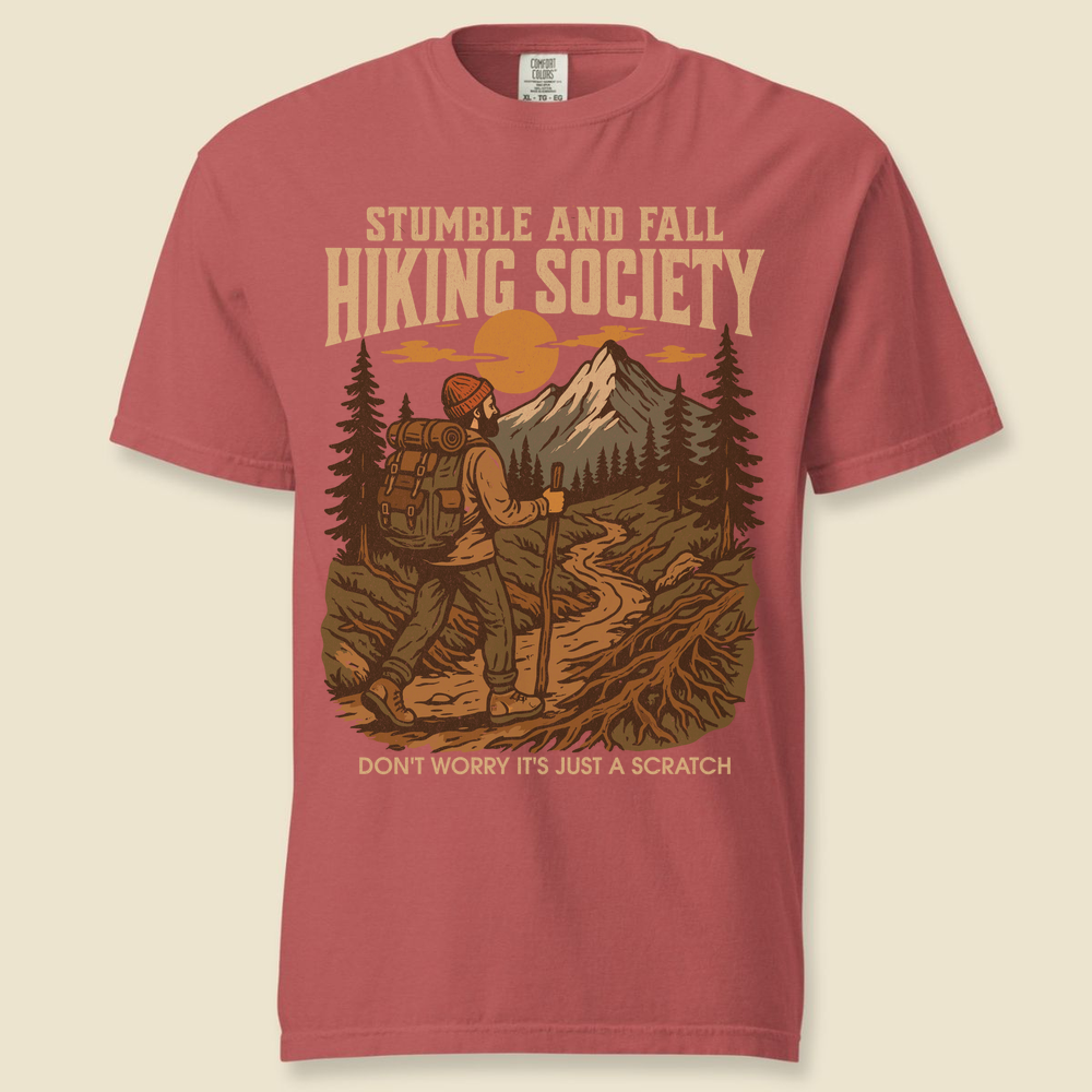 Stumble And Fall Comfort Colors T-Shirt - Crimson