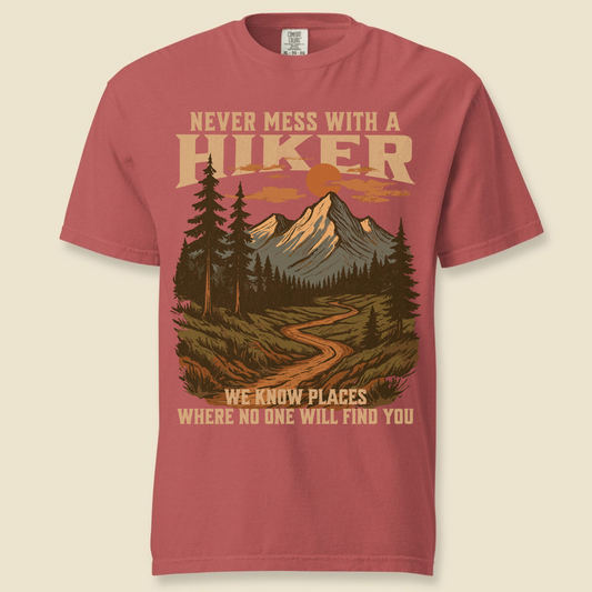 Never Mess Comfort Colors T-Shirt - Crimson