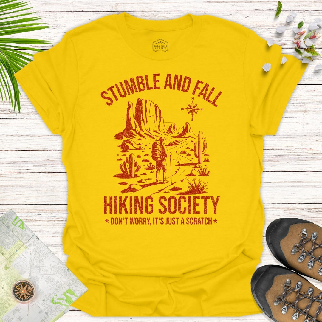 Stumble And Fall Hiking Society T-Shirt