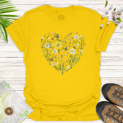 Wildflower Heart Unisex T-Shirt