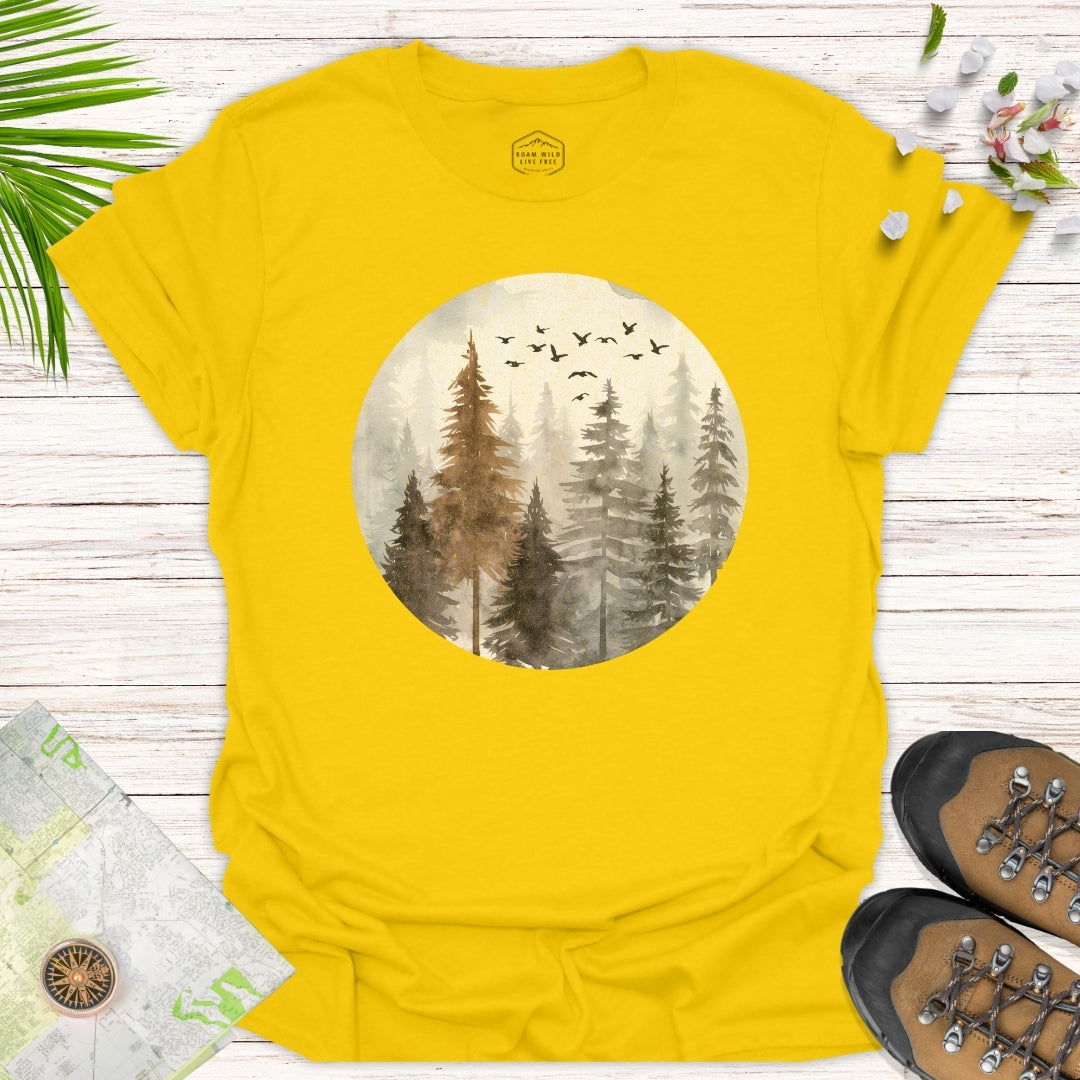 Misty Forest Unisex T-Shirt