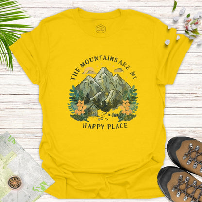 The Mountains Are My Happy Place Unisex T-Shirt