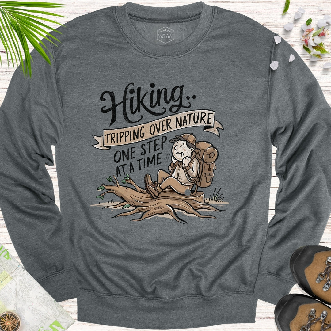 Tripping Over Nature Unisex Crewneck Sweatshirt