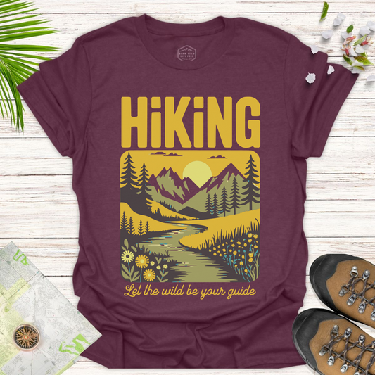 Let The Wild Be Your Guide Unisex T-Shirt - Heather Maroon