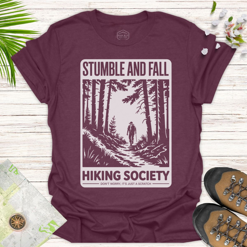 Stumble And Fall Unisex T-Shirt - Heather Maroon