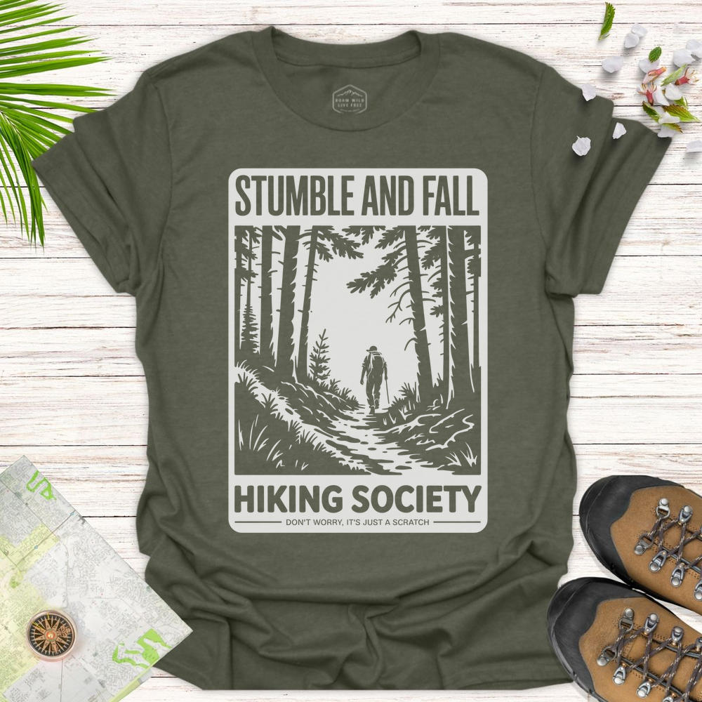 Stumble And Fall Unisex T-Shirt - Heather Military Green