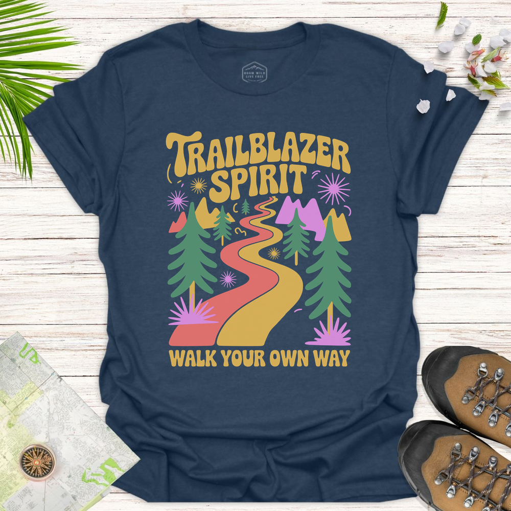 Trailblazer Spirit Unisex T-Shirt - Heather Navy
