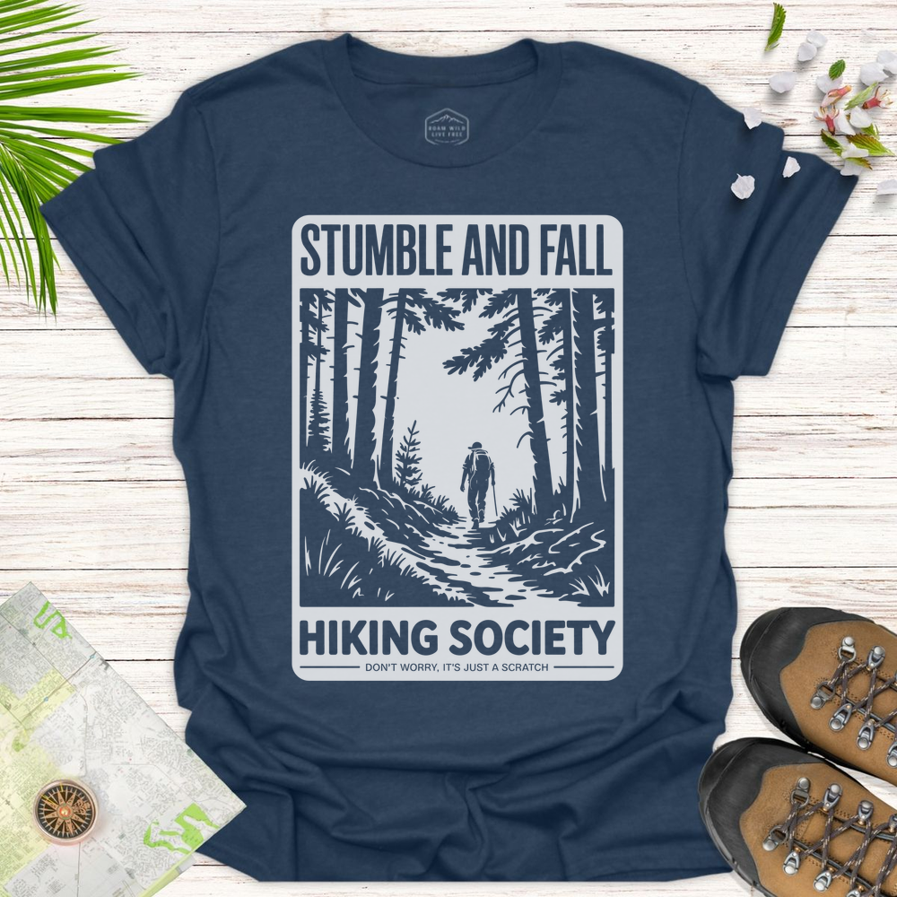 Stumble And Fall Unisex T-Shirt - Heather Navy