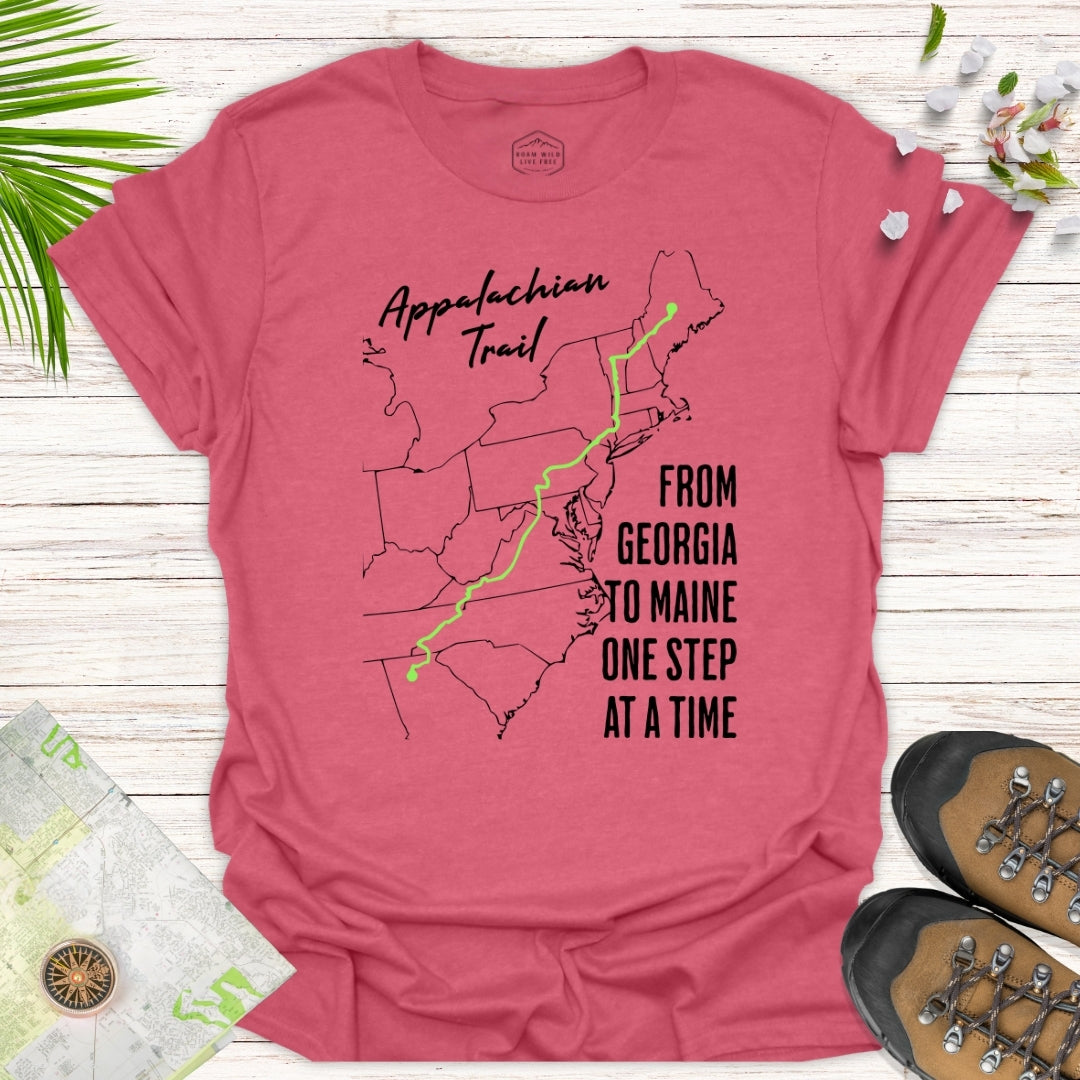 From Georgia To Maine One Step at a Time Unisex T-Shirt