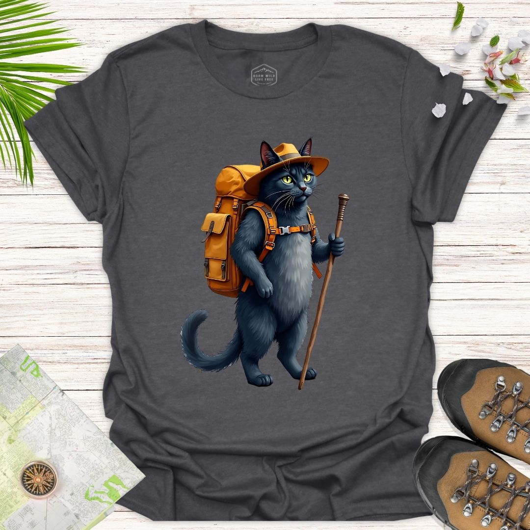 Animal Adventurers Black Cat Unisex Shirt