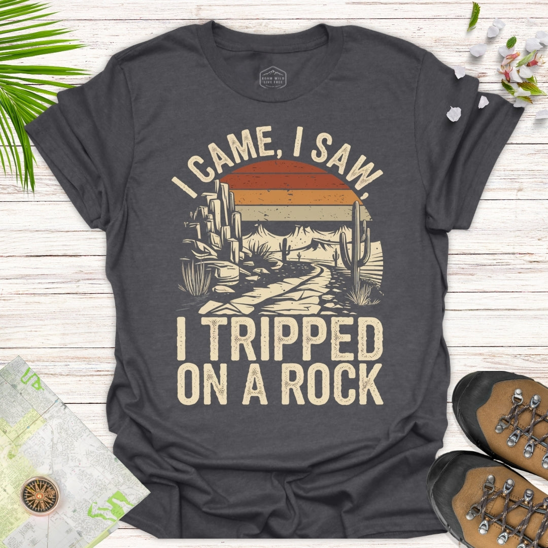 I Tripped On A Rock Retro Unisex T-Shirt