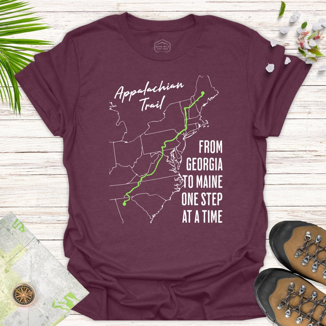 From Georgia To Maine One Step at a Time Unisex T-Shirt