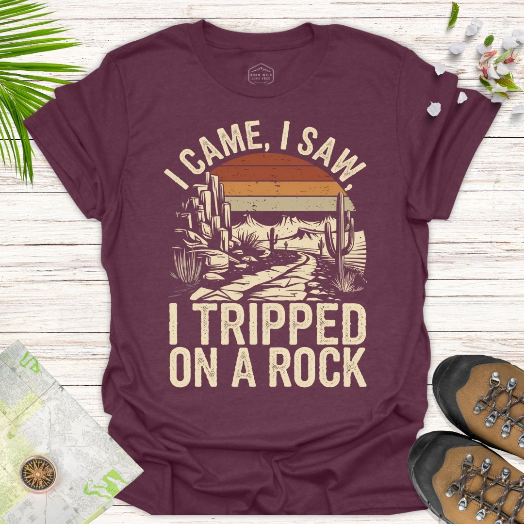 I Tripped On A Rock Retro Unisex T-Shirt