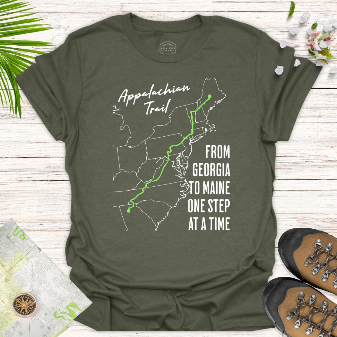 From Georgia To Maine One Step at a Time Unisex T-Shirt