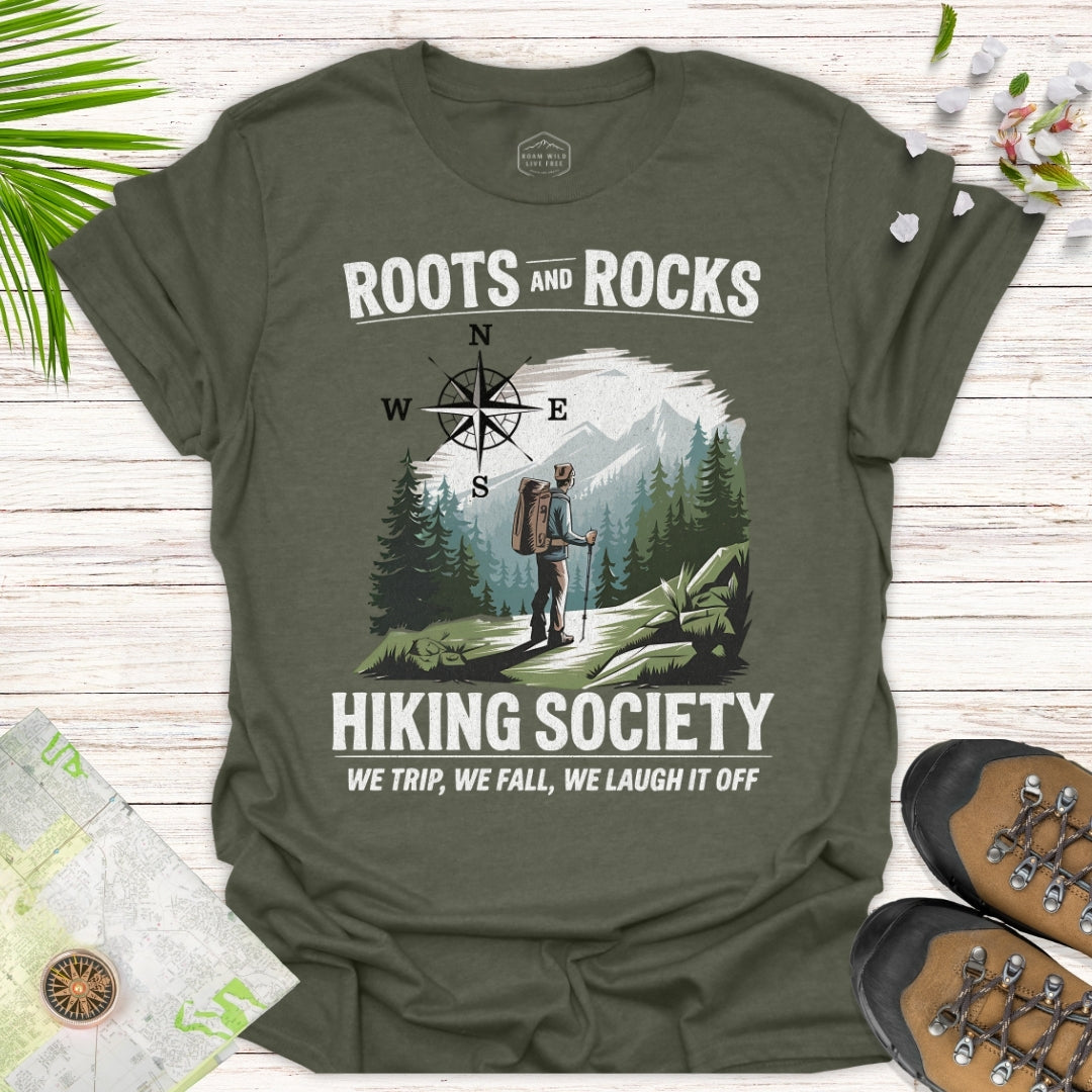 Roots And Rocks Hiking Society Unisex T-Shirt