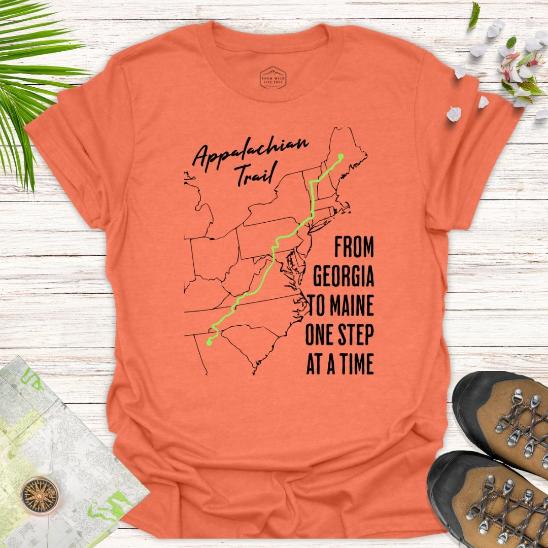 From Georgia To Maine One Step at a Time Unisex T-Shirt
