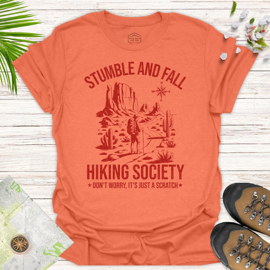 Stumble And Fall Hiking Society T-Shirt