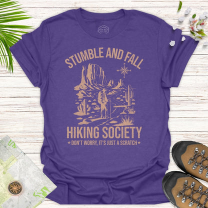 Stumble And Fall Hiking Society T-Shirt