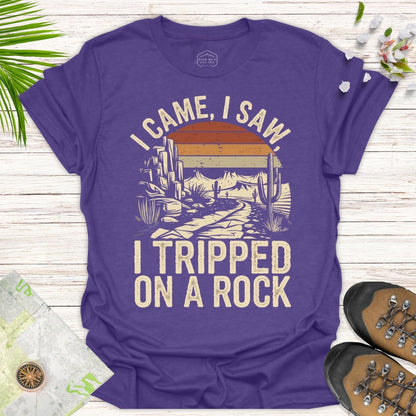 I Tripped On A Rock Retro Unisex T-Shirt