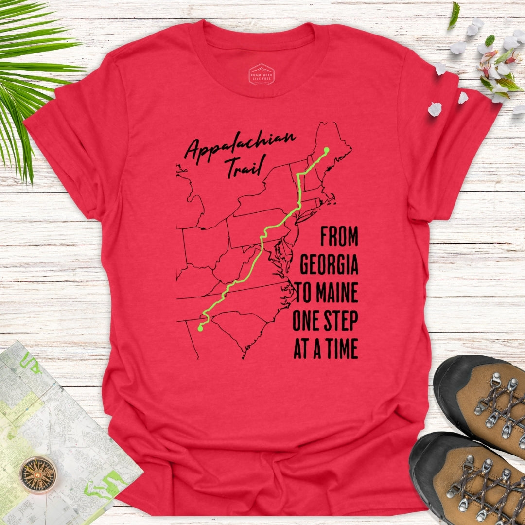 From Georgia To Maine One Step at a Time Unisex T-Shirt