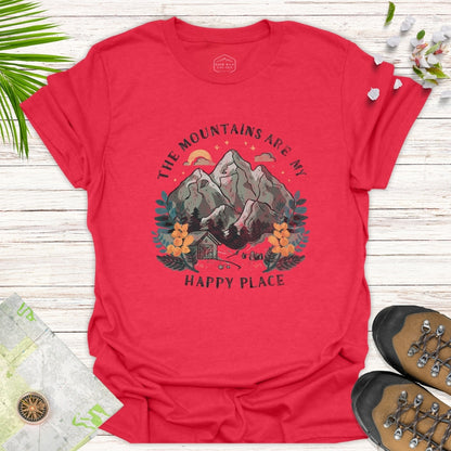 The Mountains Are My Happy Place Unisex T-Shirt