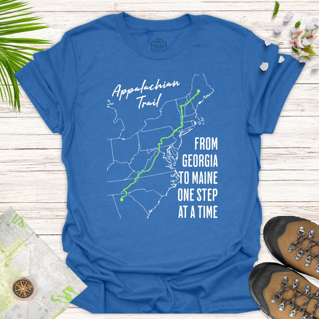 From Georgia To Maine One Step at a Time Unisex T-Shirt