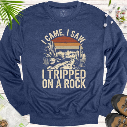 I Tripped On A Rock Retro Unisex Sweatshirt