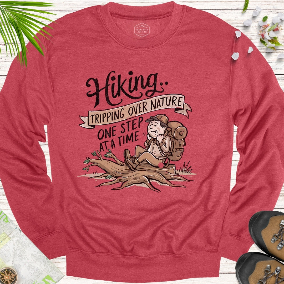 Tripping Over Nature Unisex Crewneck Sweatshirt