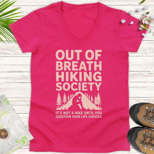 Question Your Life Choices Women's V-Neck T-Shirt - Heliconia