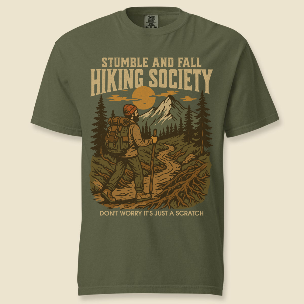 Stumble And Fall Comfort Colors T-Shirt - Hemp