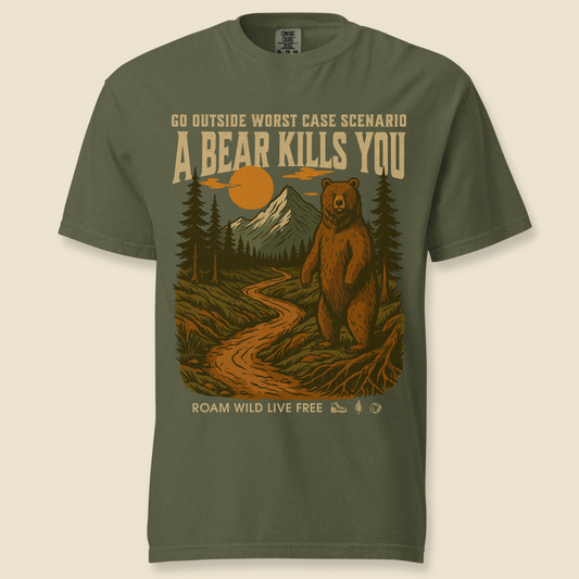 Go Outside Comfort Colors T-Shirt - Hemp