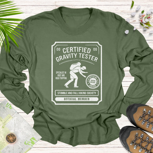 Certified Gravity Tester Long Sleeve Unisex T-Shirt