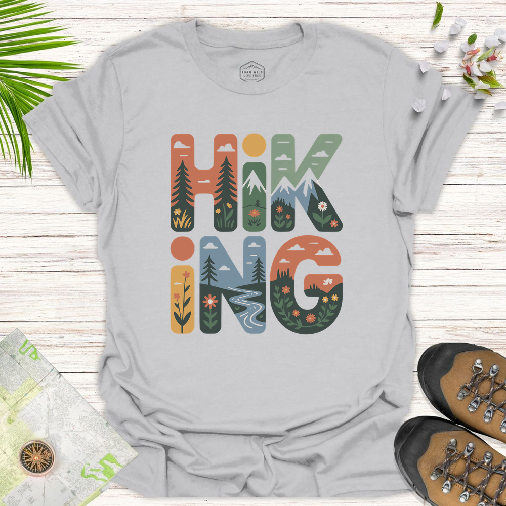 Hiking Unisex T-Shirt - Ice Grey