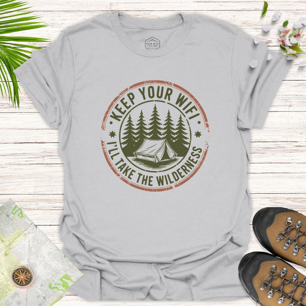 Keep Your Wifi Unisex T-Shirt - Ice Grey