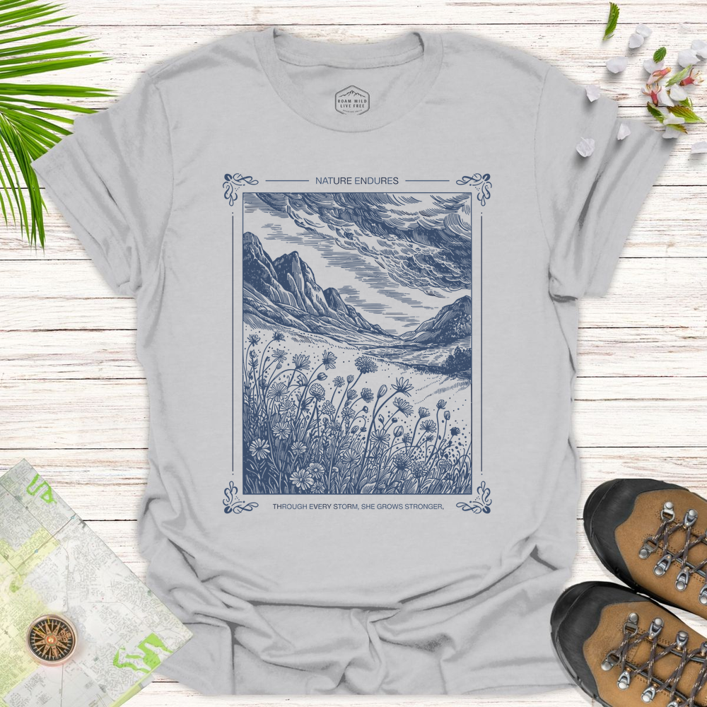 Nature Endures Unisex T-Shirt - Ice Grey