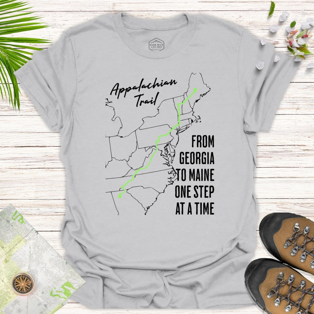 From Georgia To Maine One Step at a Time Unisex T-Shirt