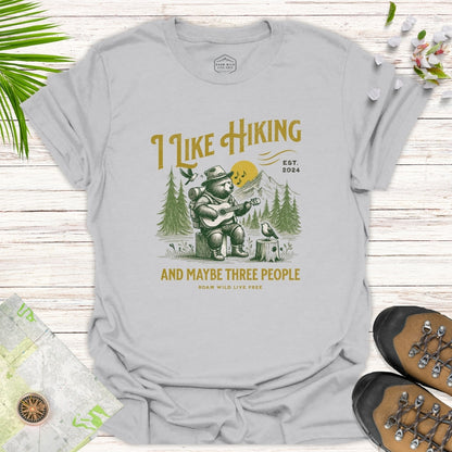 Hiking and Maybe Three People Unisex T-Shirt