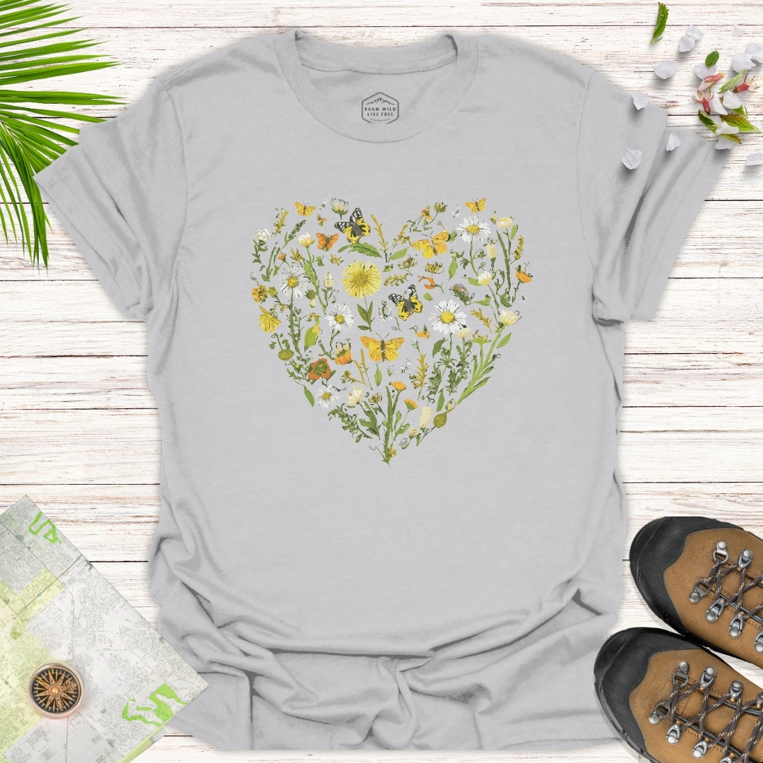 Wildflower Heart Unisex T-Shirt